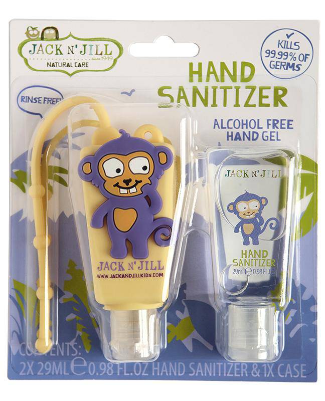 Hand Sanitiser - Monkey 2 Pack 29mL, Alcohol Free - WellbeingIsland - UK
